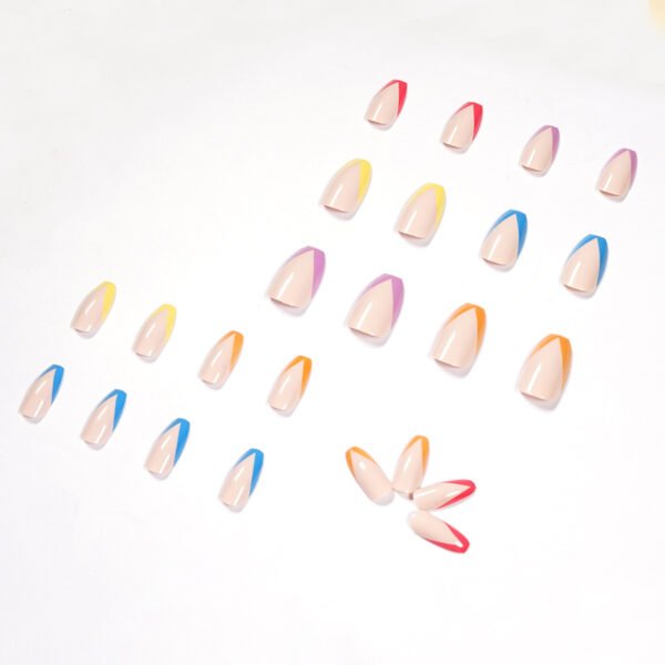 Funky V-Cut French Nails