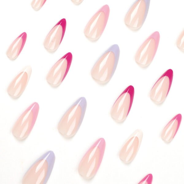 Modern Pink French Nails