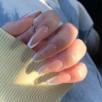 Deep V-Cut French Nails | Coffin Press On Nails | HerNails