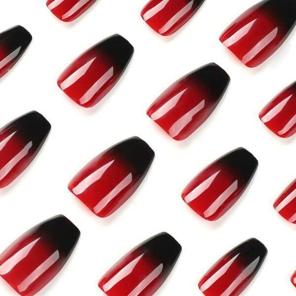 Wine Red and Black Ombre