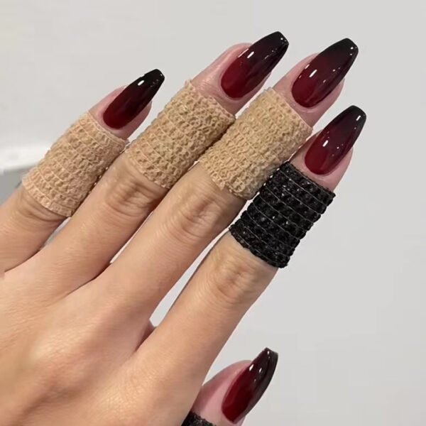 Wine Red and Black Ombre