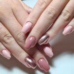Rose Gold Glam | Square Medium Length Press On Nails | HerNails