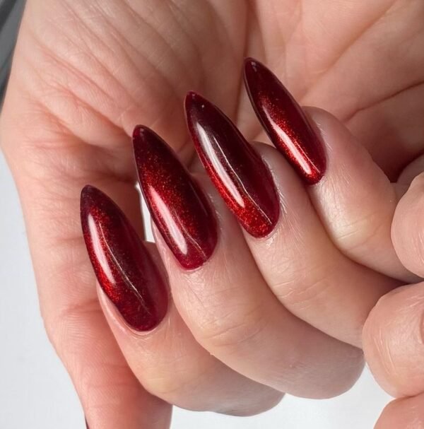Chromatic Wine Red Nails