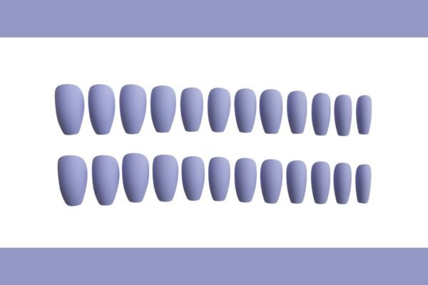 Ice blue Matte Nails