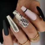 Long Trapeze Glam | Square Press On Nails | HerNails