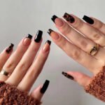 Glossy Cheetah Print | Square Medium Length Press On Nails | HerNails