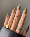 Sage Almond Nails
