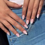 Curved French | Oval Press On Nails | HerNails