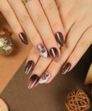 Brown glitter glam