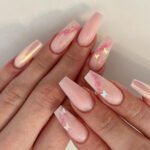 Glossy Nude Pink | Square Press On Nails | HerNails