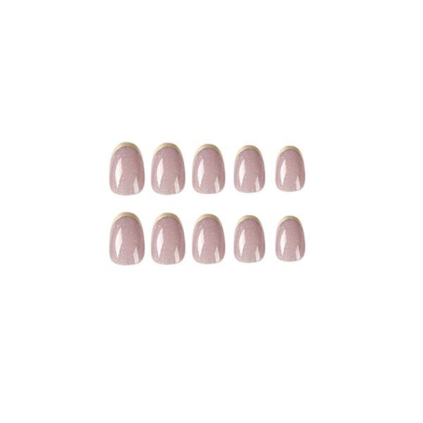 Glossy Gold Glitters | Press on Nails