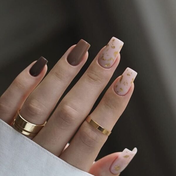 Muted Brown Nails