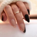 Nude and Black | Press On Nails | HerNails