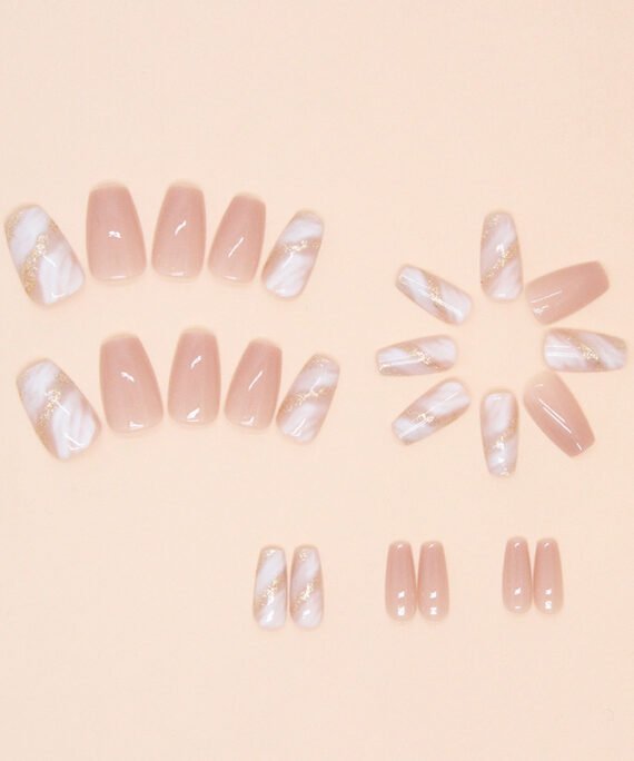 Nude pink and Gold