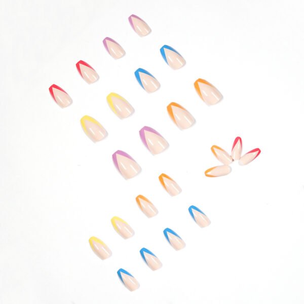 Funky V-Cut French Nails