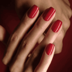 Deep Red Short | Square Press On Nails | HerNails