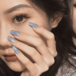 Laser Silver | Square Long Length Press On Nails | HerNails